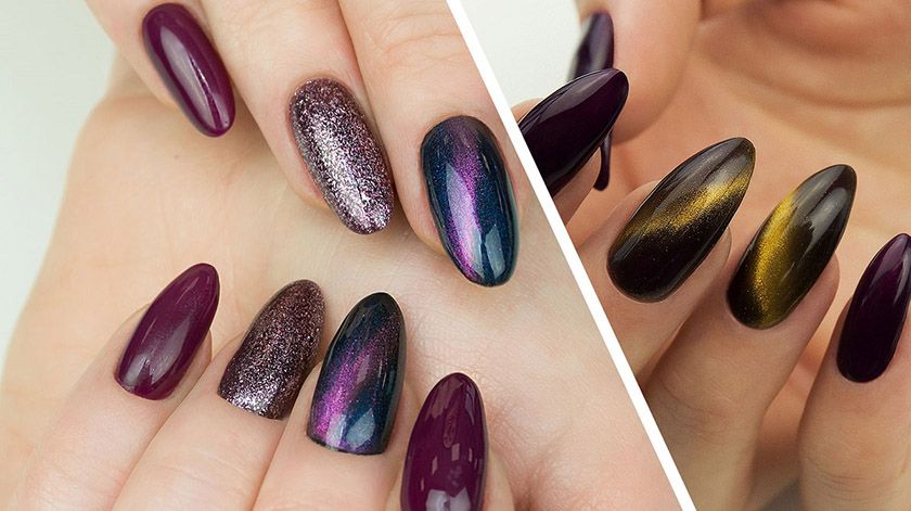Cat eye nails for autumn 2020